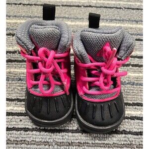 Toddler Baby Nike ACG Woodside 2 High 524878 600 Boots Casual Pink Black Sz 3C